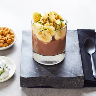 Schoko Bananenpudding Minzsahne