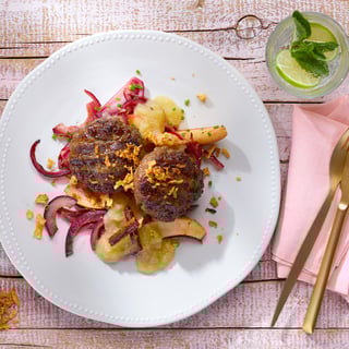 Apfel zimt Mus Kalbsfrikadellen